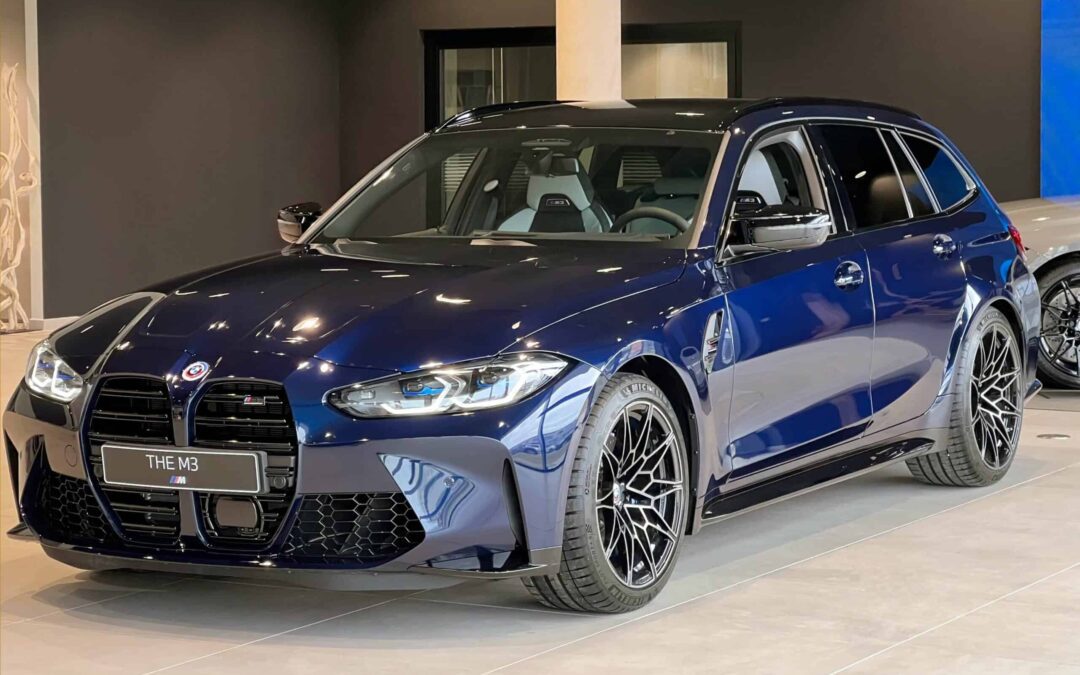 BMW M3 Touring Has Attractive Spec With Tanzanite Blue Paint, Silverstone Interior